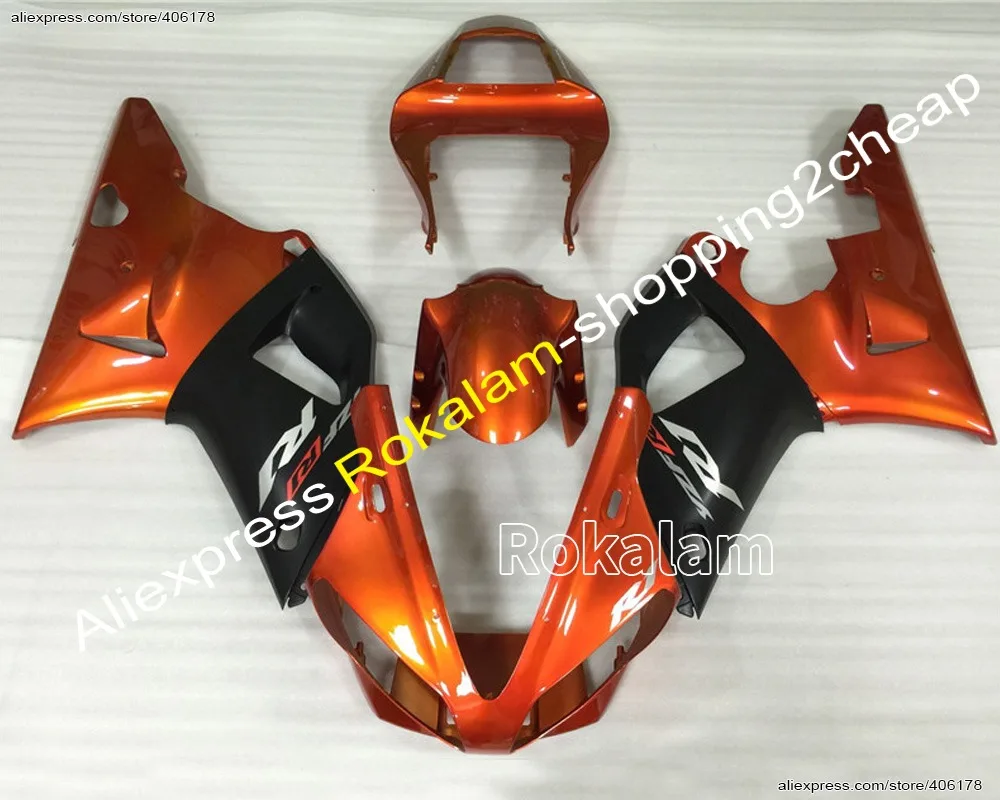 

For Yamaha 2000 2001 YZFR1 YZF R1 YZF-R1 YZR1000 00 01 Orange Black Bodywork Motorcycle Fairing Kit (Injection Molding)
