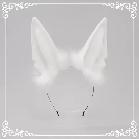Плюшевые волчьи уши headband