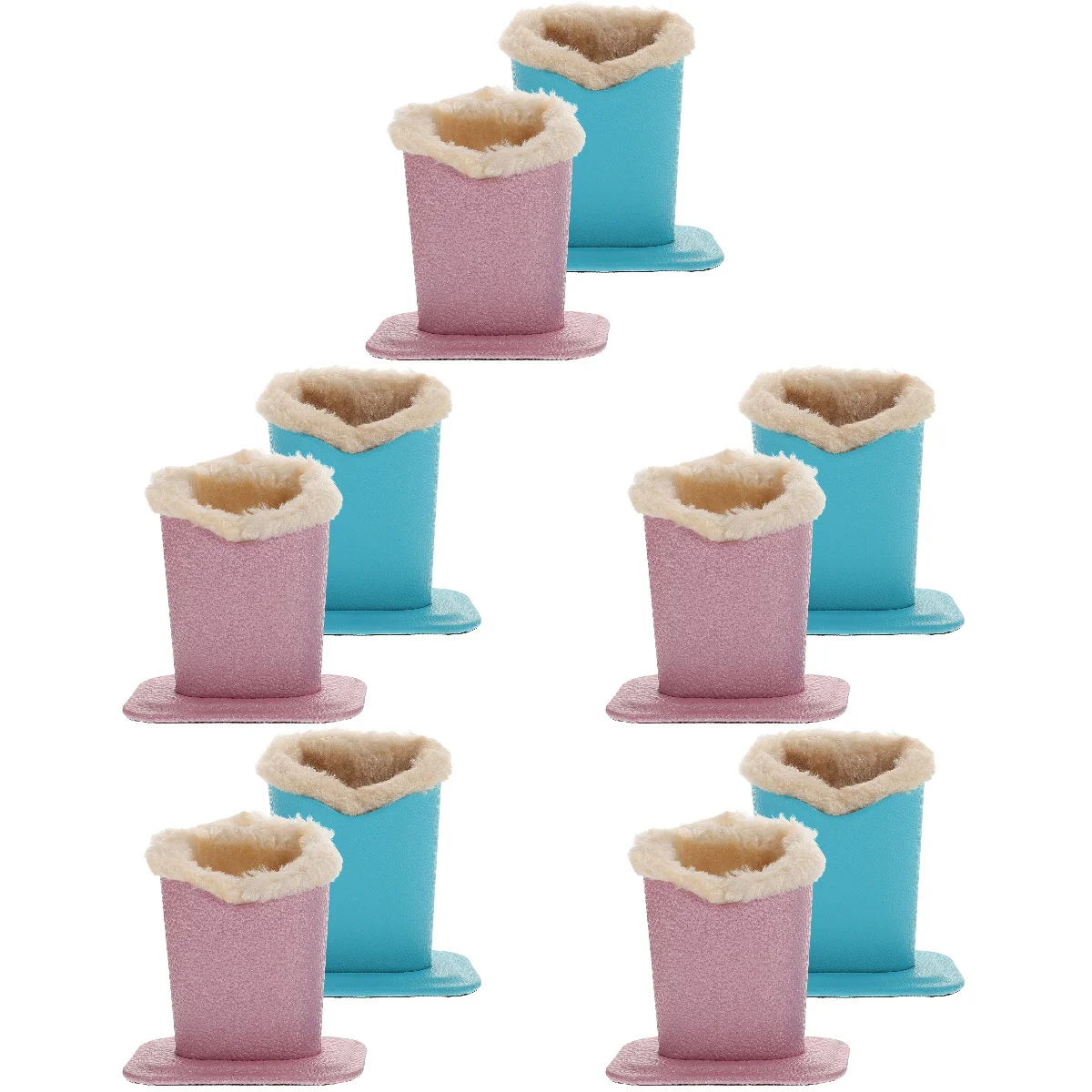 

10 Pcs Eyeglass Holders PU Eyeglass Holder Stands Sunglasses Holder with Soft Plush Lining