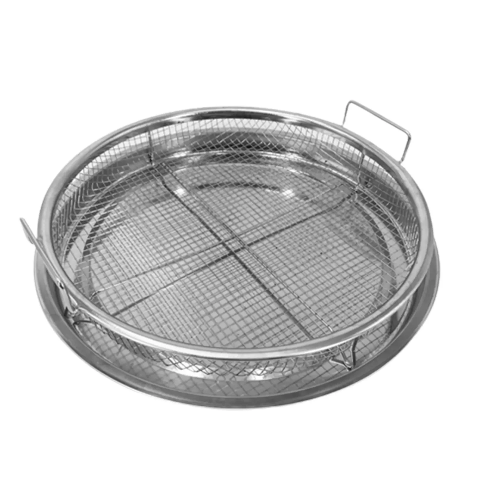 

Air Fryer Crisper Plate Round Grill Baking Sheet With Rack Non-Stick Stainless Steel Air Fryers Grill Fry Pan And Basket With