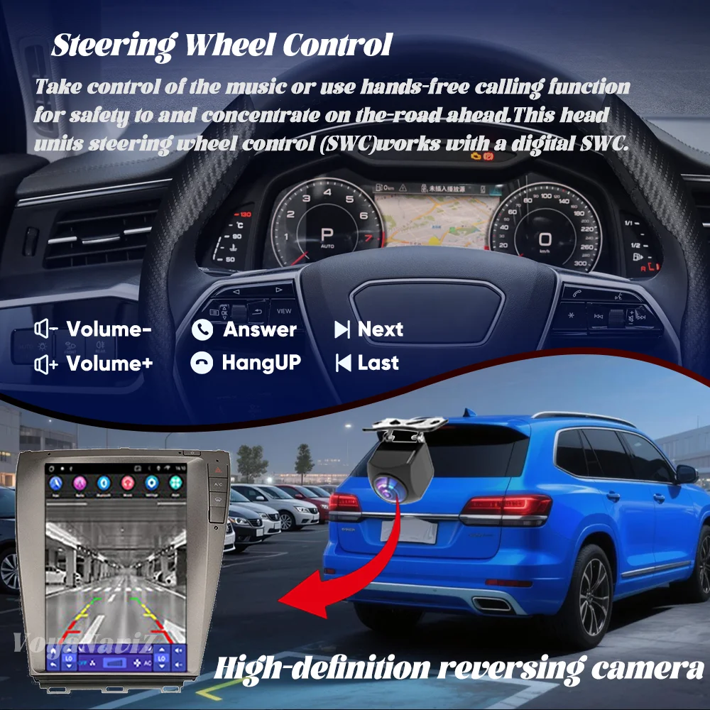 12.1-дюймовое Android 15 8-ядерное мультимедийное устройство 8G+256G для Lexus ES ES240 ES350 ES300 2006-2012: автомобильное радио, GPS, BT, 4G, DSP, FM, Carplay (art.: 3920d8a33ee22) - 3920d8a33ee22