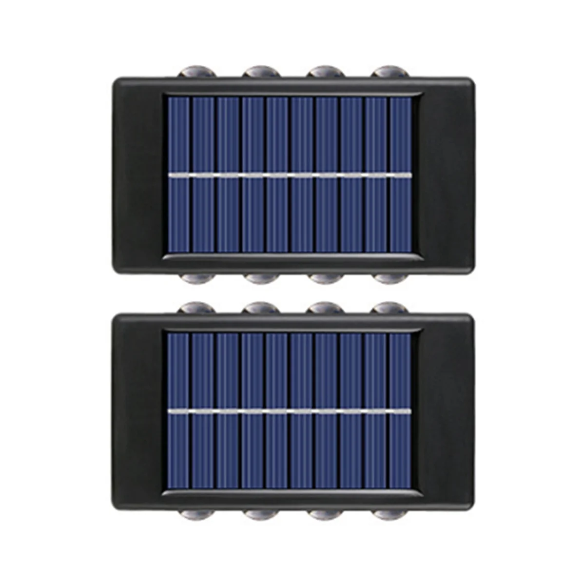 

8 LED Solar Wall Lamp Outdoor Waterproof Up & Down Luminous Lighting Garden Solar Lights Stairs Fence Sunlight Lamp