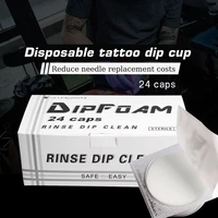 24pcs disposable tattoo needle cleaning sponge dip foam tattoo supplies accesory scope of application integral needle