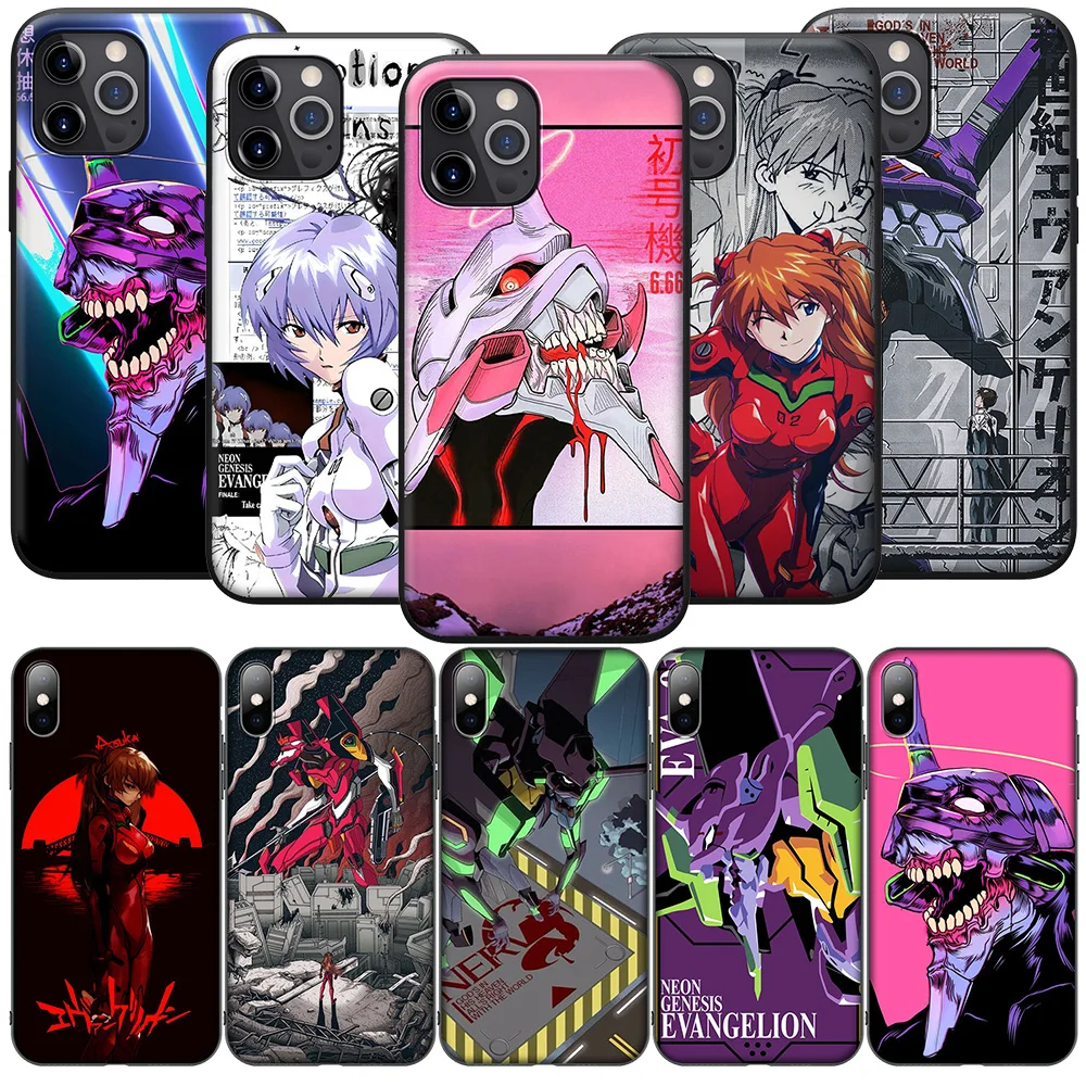 Фото Мягкий чехол SA14 Anime E-Evangelions EVA для Samsung Galaxy A15 S10E S9 S8 S7 Note 20, 10 9 8 Plus Lite №1