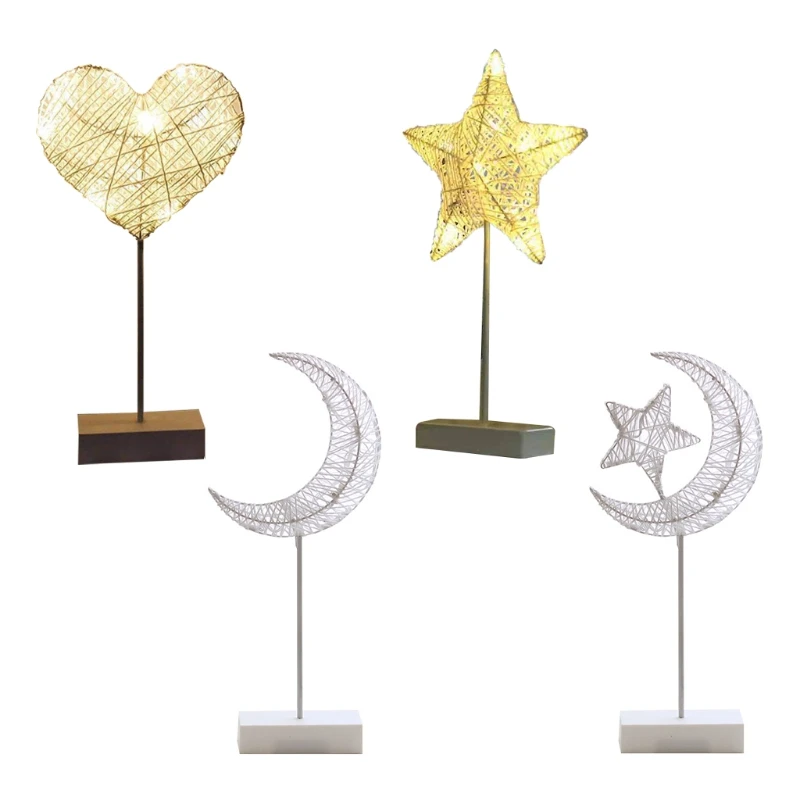 

Table Battery Powered PVC Desk Decor Light Gift Lights T5EF