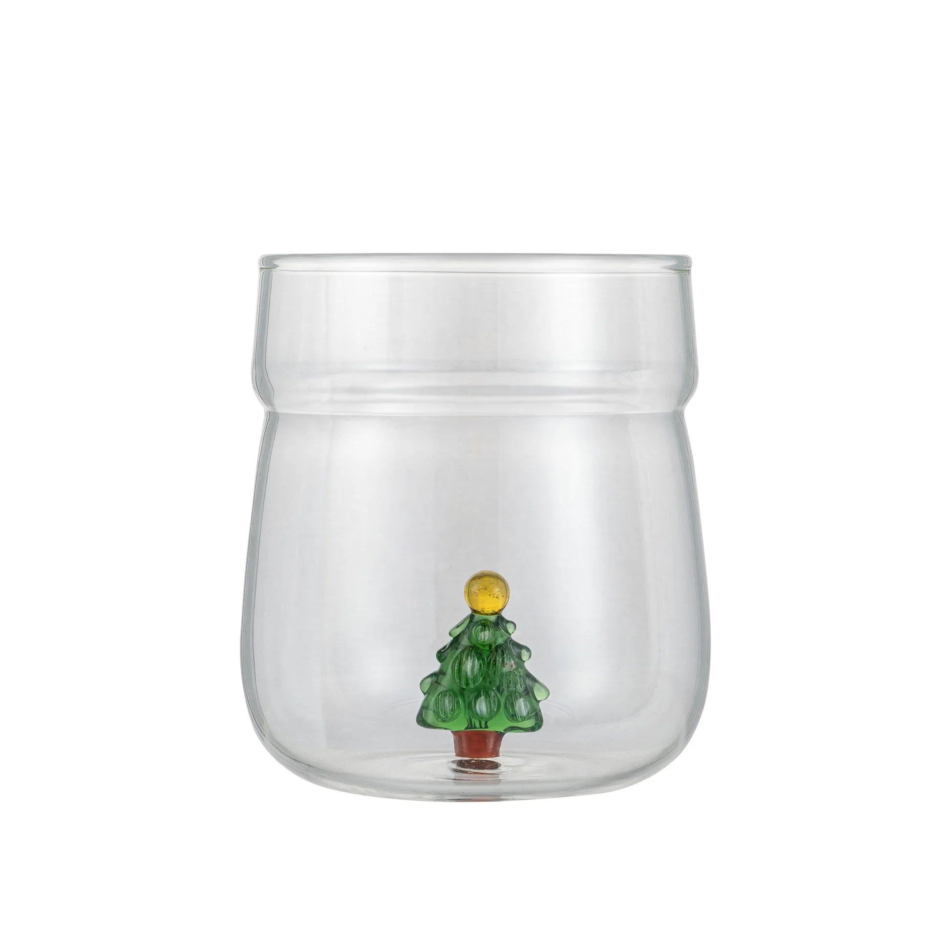 1 PC 450ml 15oz Creative 3D Christmas Theme Water Coffee Glass Mug Cup For Girls Kids Lovers Gift |