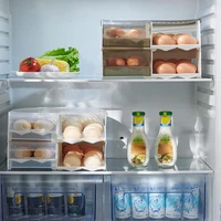 excellent egg holder high capacity refrigerator slide design egg organizer drawer box egg organizer case egg storage box