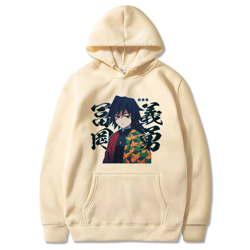 

Hot Anime Demon Slayer Tomioka Giyuu Print Hoodies Men Casual Sweatshirts Women Manga Pullover Harajuku Oversize Unisex Tops
