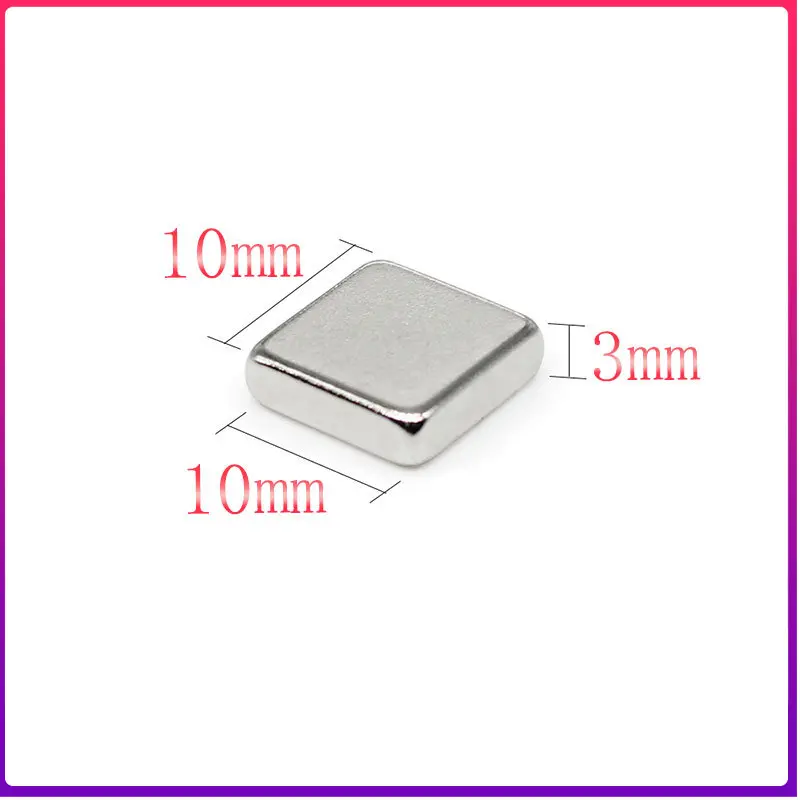 

10/20/50/100/150/200PCS 10x10x3 Square Strong Powerful Magnets 10x10x3mm Sheet Rare Earth Neodymium Magnet N35 10*10*3 mm
