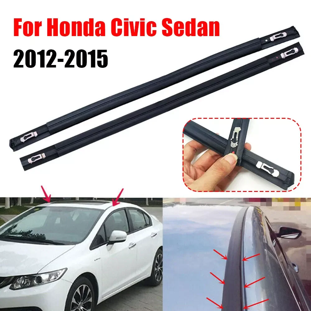 

Для Honda Civic Sedan 2012-2015 140 см резиновые уплотнительные ленты на крышу автомобиля с металлическим зажимом 74316TR0A01 74306TR0A01