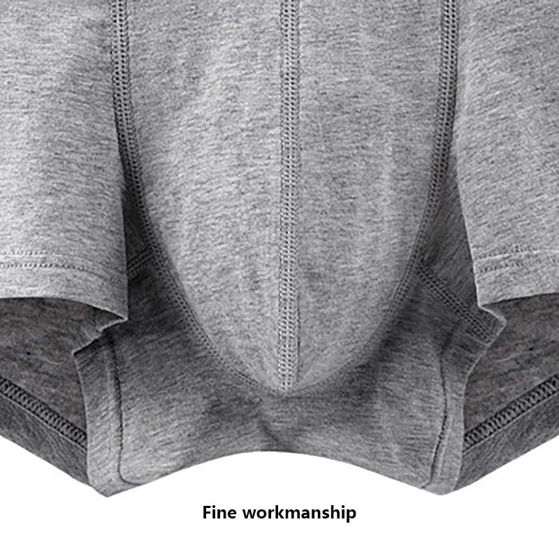 3pcs 3A Graphene Men Boxers Antibacterial Cotton Man Underwear Male Sexy Boxers Solid Color Shorts Men's Panties Free Shipping