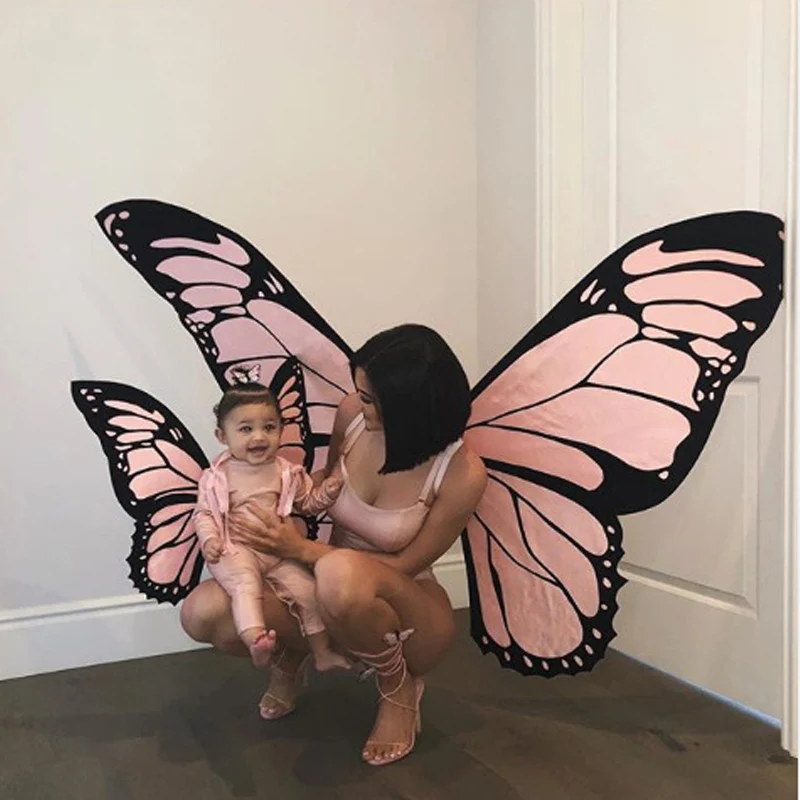 

Hot Sale Halloween Cosplay Butterfly Wing Fairy Costumes For Adult Kids Accessory Party Costume Decoration