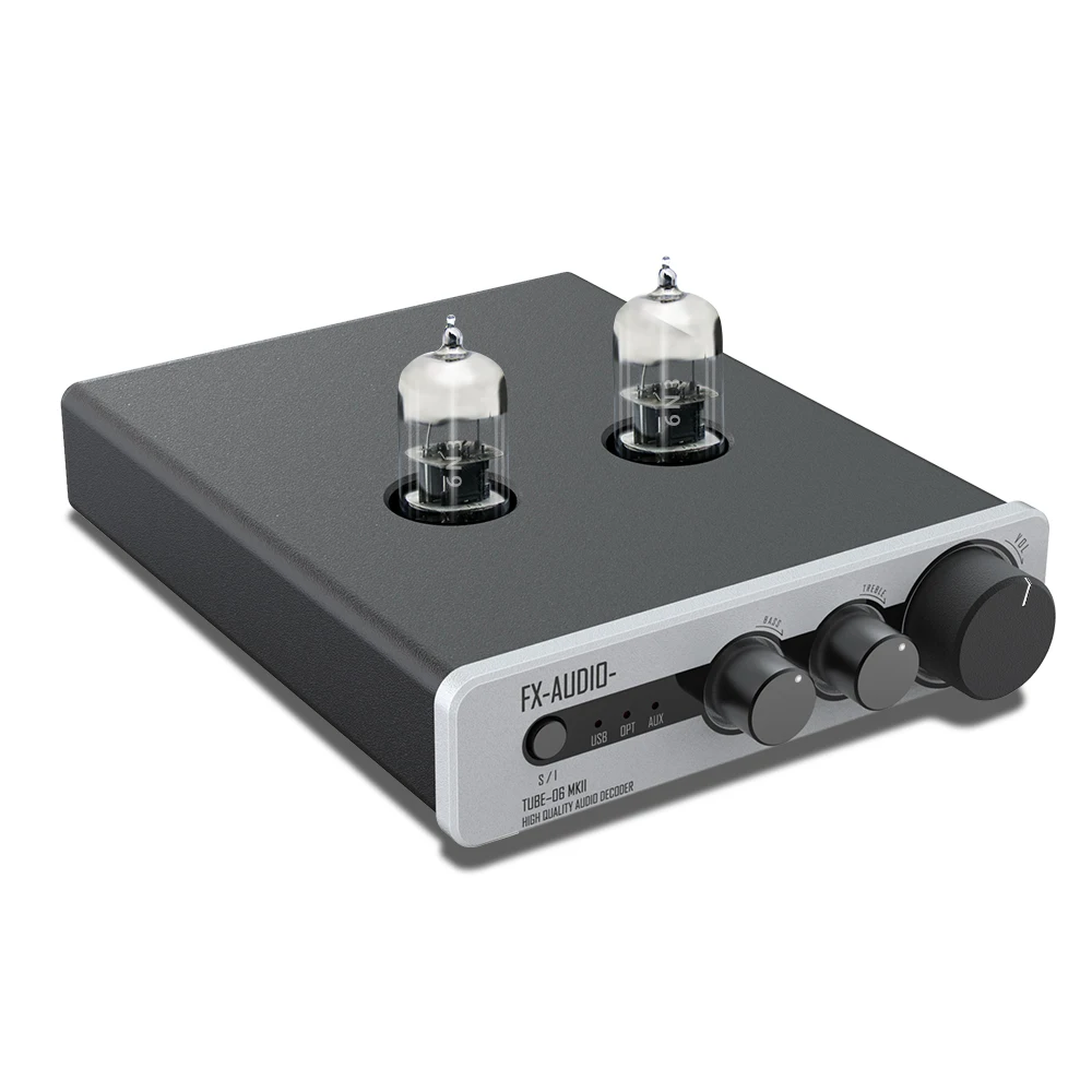 FX AUDIO High Quality 2.1 CH DAC Tube Preamplifier with Bass and Treble Control for active Subwoofer/2.0 Stereo amplifier system