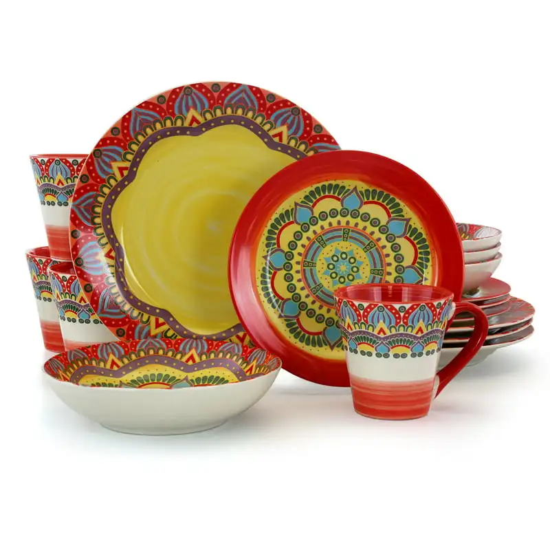 

Zen Red Mozaik 16 Piece Dinnerware Set Dinnerware Set Utensils For Kitchen Utensils For Kitchen