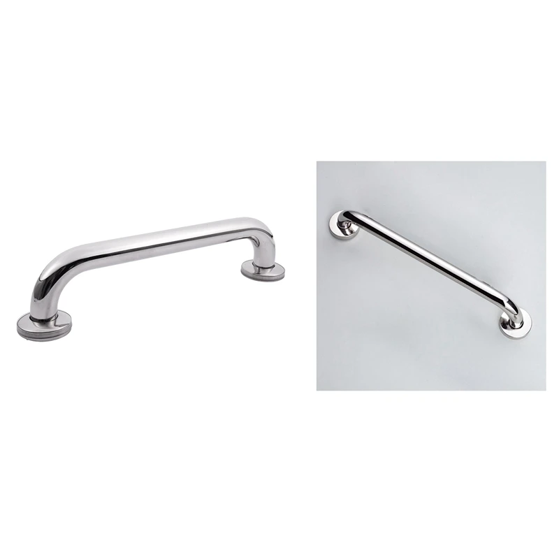 

2Pcs New Bathroom Tub Toilet Stainless Steel Handrail Grab Bar Shower Safety Support Handle Towel Rack - 30Cm & 40Cm