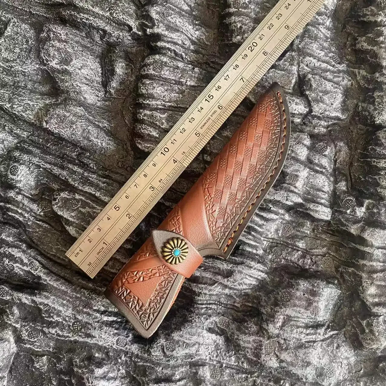 Чехол для ножа из натуральной кожи улицы портативный нож фруктов самообороны