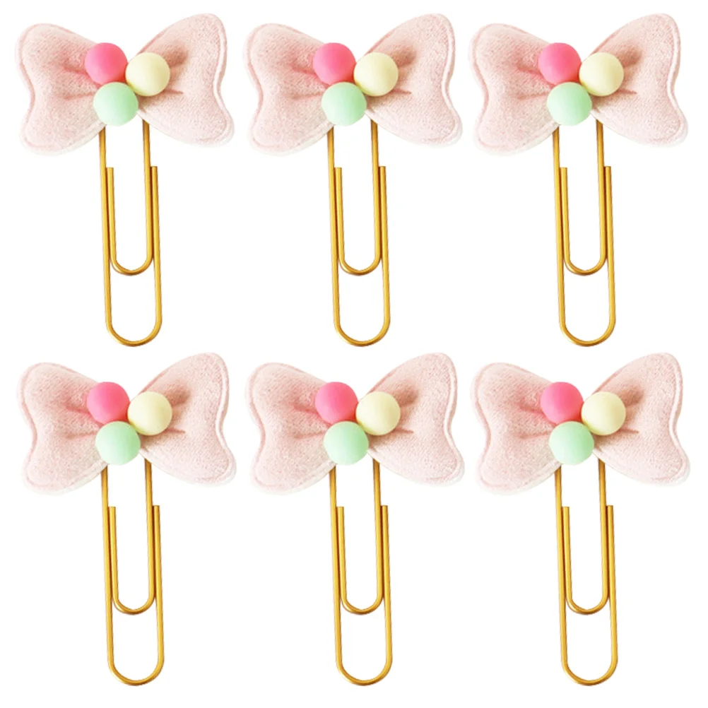 

6 шт., зажимы для бумаги