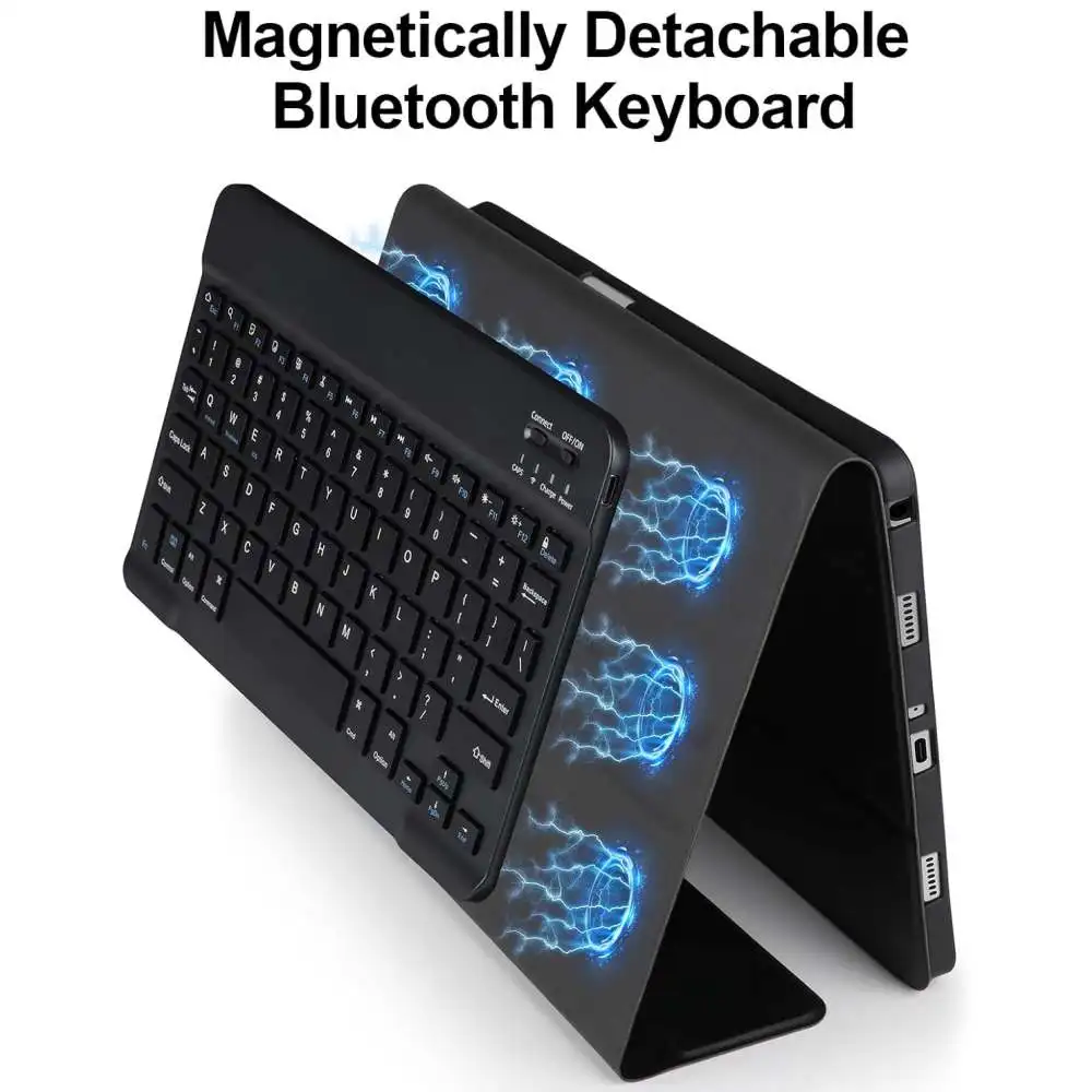 Фото Чехол Teclado для планшета Samsung Galaxy Tab A 10,1 2019, SM-T510 T515, съемный магнитный чехол с клавиатурой для Galaxy Tab A 10,1 2019 №5