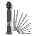 1 компл. Сверла для прецизионной работы по дереву тиски хобби сверла с моделью спиральные ручные сверла набор для DIY сверления инструменты аксессуары