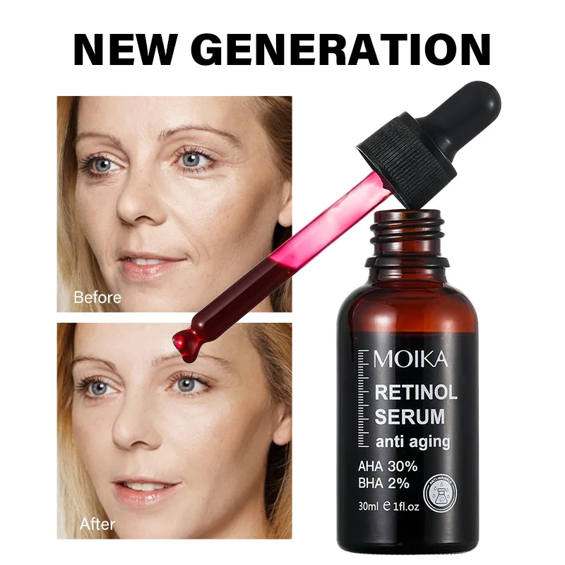 

30ml MOIKA RETINOL SERUM Essence Moisturizing&Improving Blackhead Softening&Firming Anti wrinkle Whiten Essence Skin Care