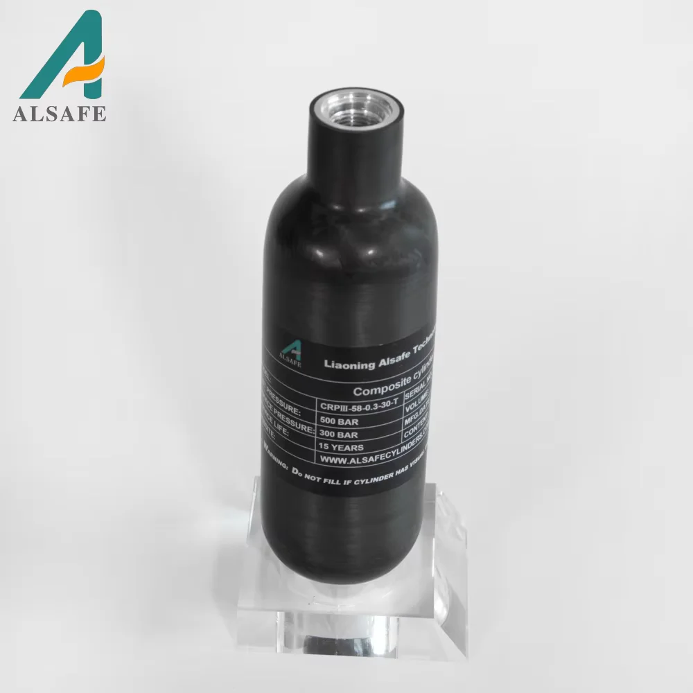 Фото Alsafe 4500Psi 300Bar 30Mpa 0,3L 300cc Цилиндр из углеродного волокна Бак высокого давления HPA Цилиндр Дайвинг Подводное плавание M18 * 1,5 №4