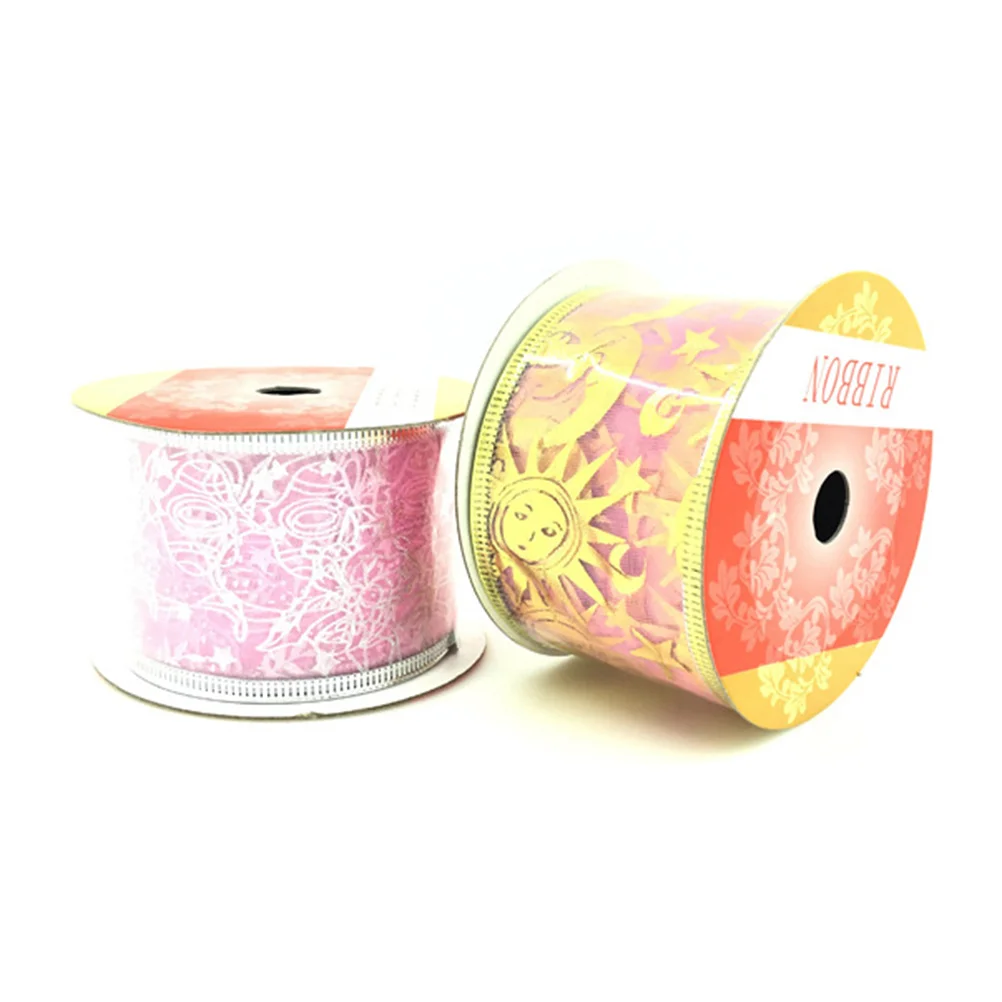 

4 Rolls Decor Pendant Gift Ribbon Christmas Trees Decor Pendant Colorful Beautiful Ribbon for Store Shopping Mall