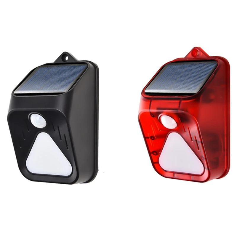 

Solar Outdoor Waterproof LED Light Human Body Infrared Sensor Siren Anti-Theft Home Alarm,For Pasture,Farm,Yard,Etc