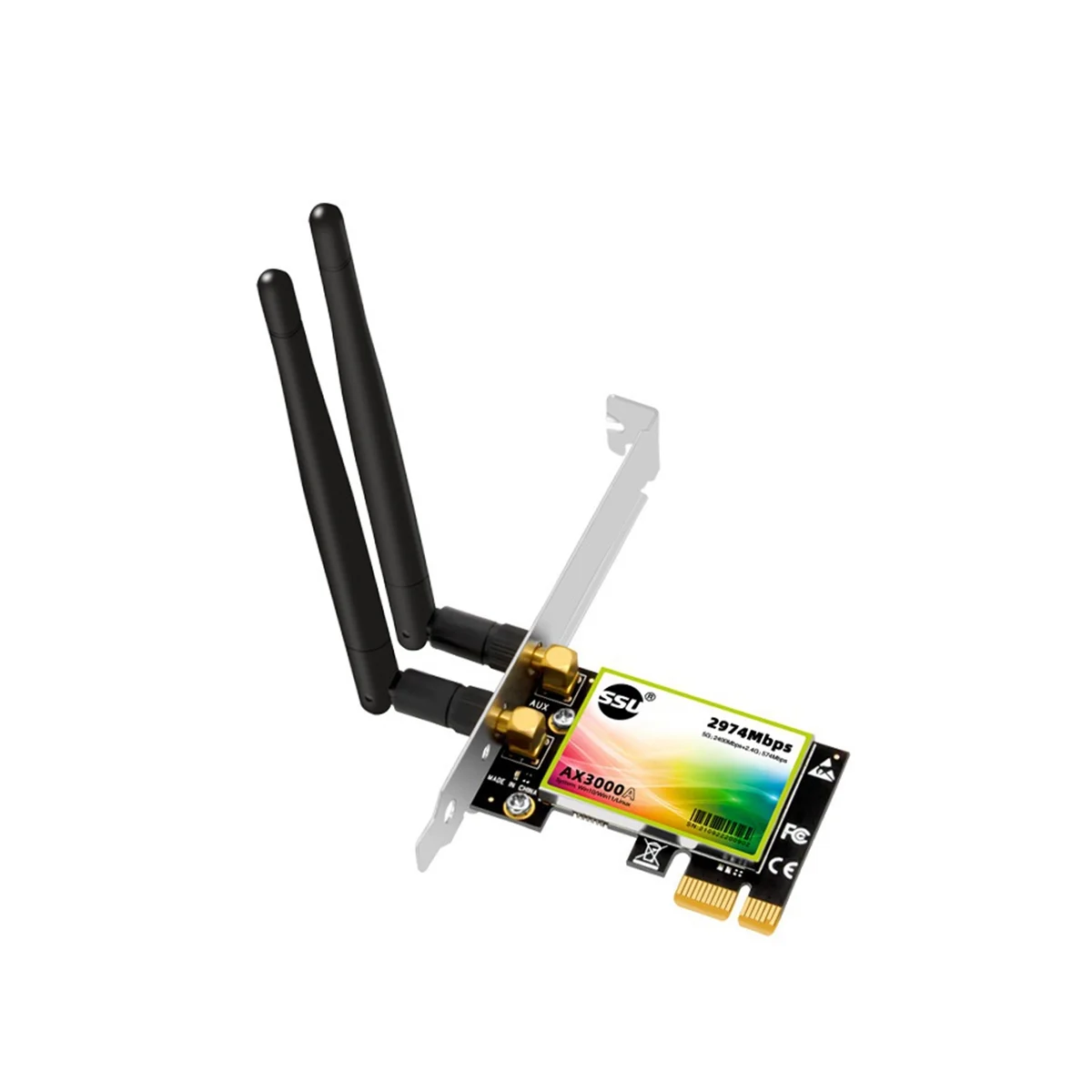 

AX3000 двухдиапазонный 3000 Мбит/с WiFi6 PCIe Wi-Fi адаптер беспроводной 2,4G/Φ 802.11Ac/AX Wi-Fi 6 карт для ПК