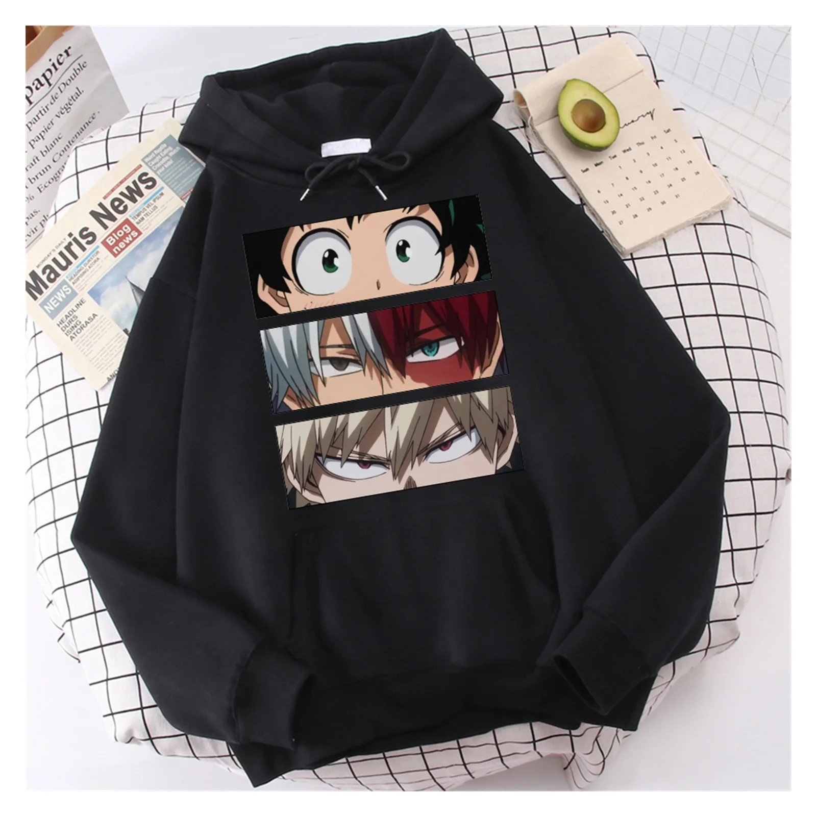 

Толстовка мужская оверсайз с капюшоном, Повседневная Свободная Толстовка с японским мультяшным рисунком, удобная уличная одежда для творч...