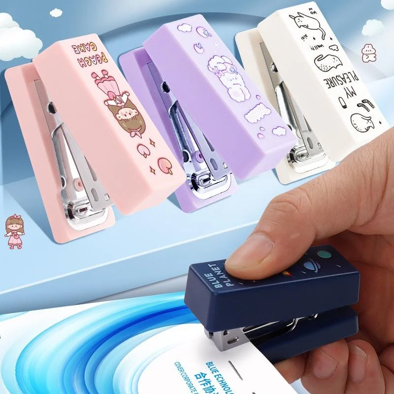 

Cute Mini Stapler Metal Stapler Set with 400pcs 10# Staples Binding Tools School Office Supplies Bookbinding