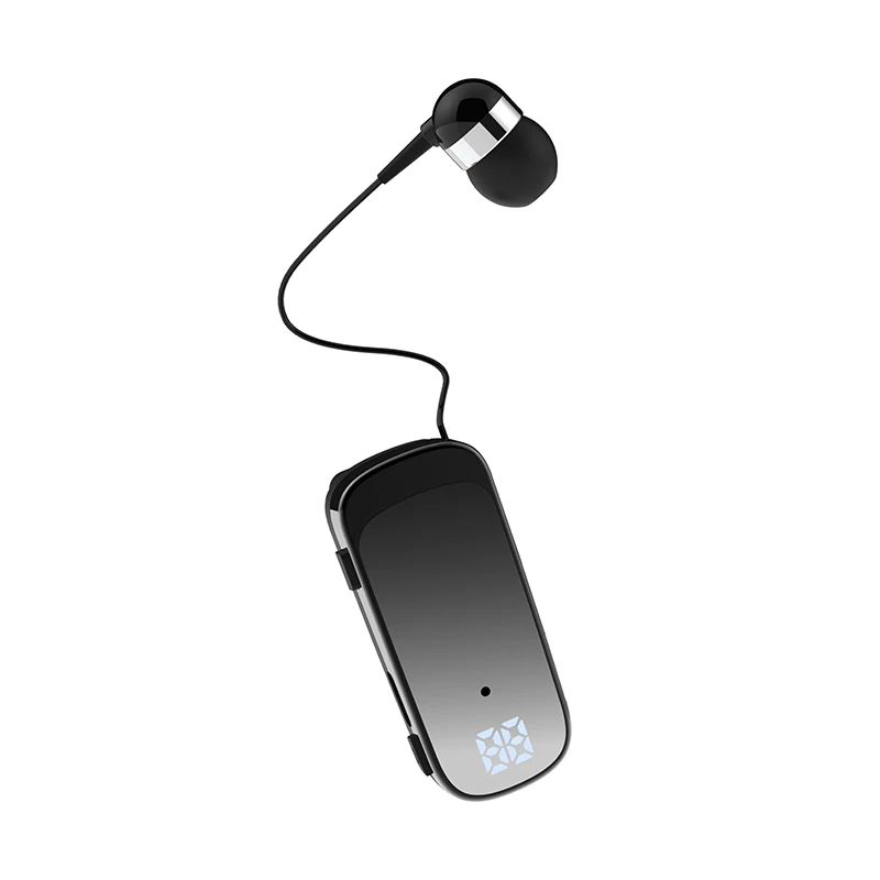 Фото Беспроводная деловая Bluetooth-гарнитура K65 BT5.0, спортивный драйвер, наушники с зажимом, стереонаушники с вибрацией, дисплей уровня батареи №2