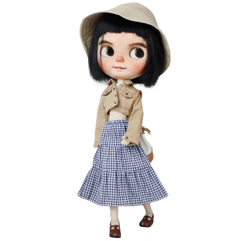 Одежда для куклы Блайт джинсовое пальто Ob24 Ob22 одежда кукол Azone брюки джинсовая