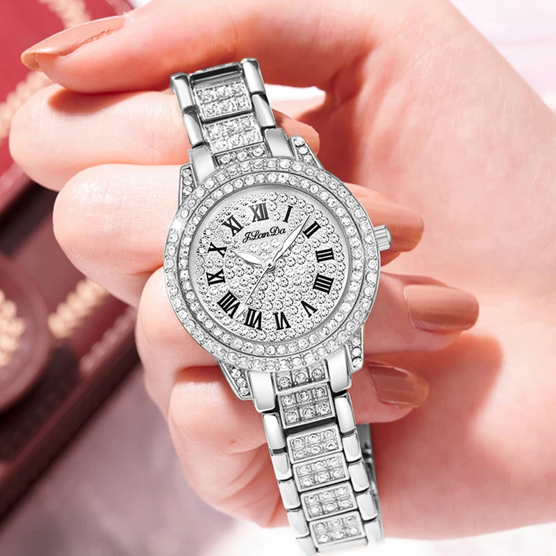 JLANDA 2023 Elegance New Fashion Ladies Luxury Quartz Watch Stainless Steel Strap Waterproof Watches Relogio Feminino J3101L