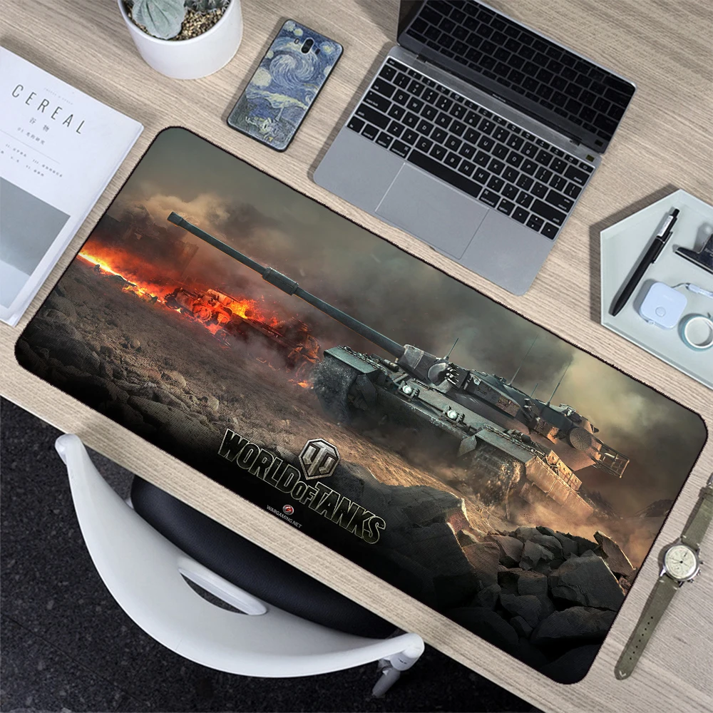 

World of Tanks Battlefield Smoke Background Xl Large Mouse Pad Laptop Player Office Desktop Pad Game Personalized Cool Mouse Pad