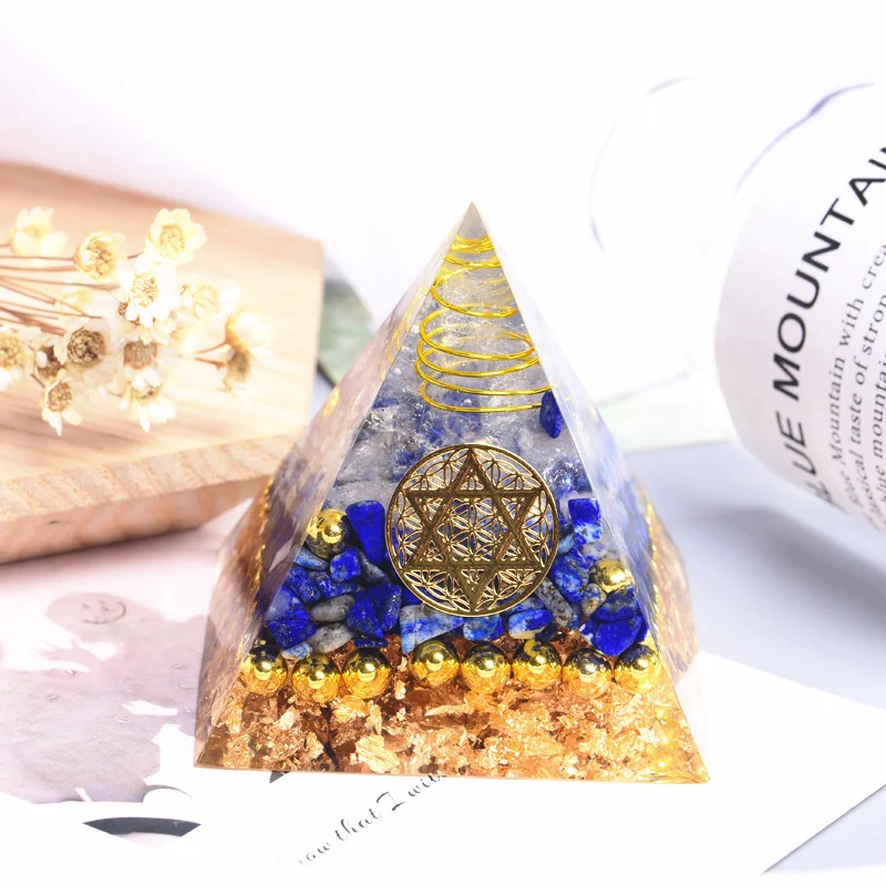

Ornaments Augen Pyramid Seven Chakras Natural Crystal Gravel Energy Tower Crystal stones and crystals gem necklace stone