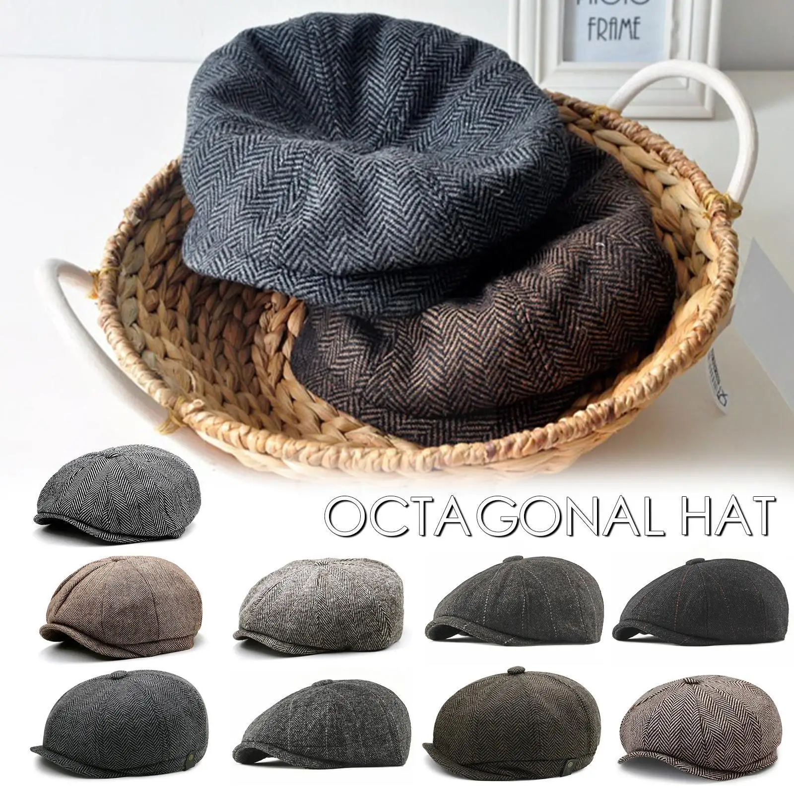 

Новые Ретро кепки газетчика Shelby Peaky Blinders для вечерние кровавая британская искусственная шляпа восьмиугольная шляпа Женская Z7N7