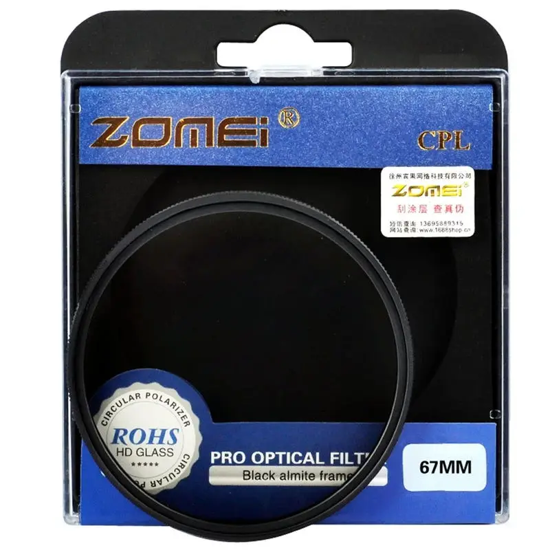 

Zomei Circular Polarizer Filter Camera Len FIlter CPL 58mm 62mm 72mm 77mm For DSLR Canon Nikon Sony Pro Optical Camera FIlter