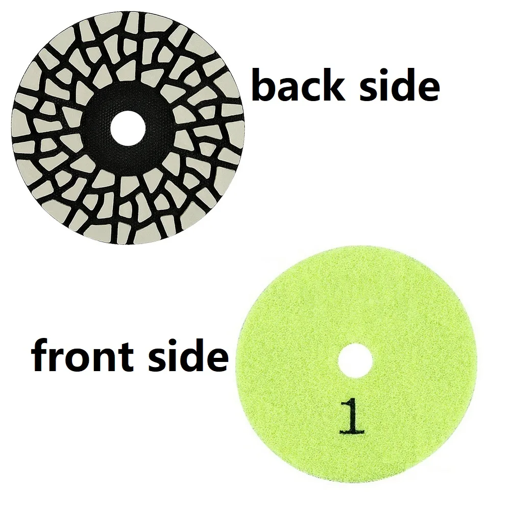 

3/4INCH 4 Steps Dry Diamond Polishing Pads For Granite Marble Quartz Stone Countertop Tile Sanding Dics Grinding Power Tool