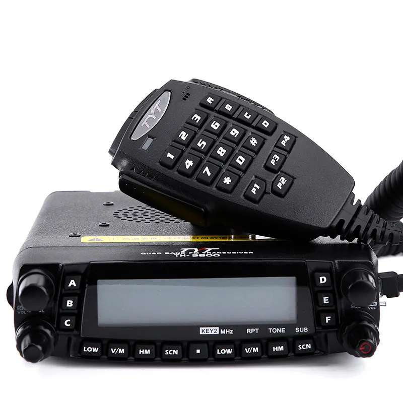 

50W Walkie Talkie Mobile Radio Car Mobile Radio Station Walkie Talkie Quad Band Dual Display Car Ham Radio TYT TH-9800