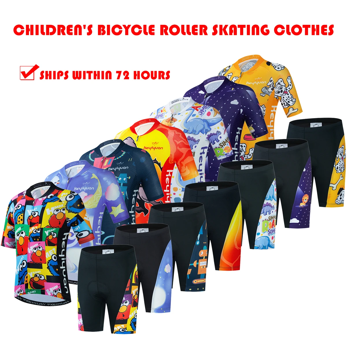 

Kids Road Bike Rowery Clothes For MTB Cycling Jersey Set Bicicleta Children's Roller Skating Suit Camisa De Time Camisa Ciclismo