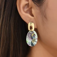 2022 new women earrings acrylic female statement earrings for women fashion vintage acrylic trend jewelry