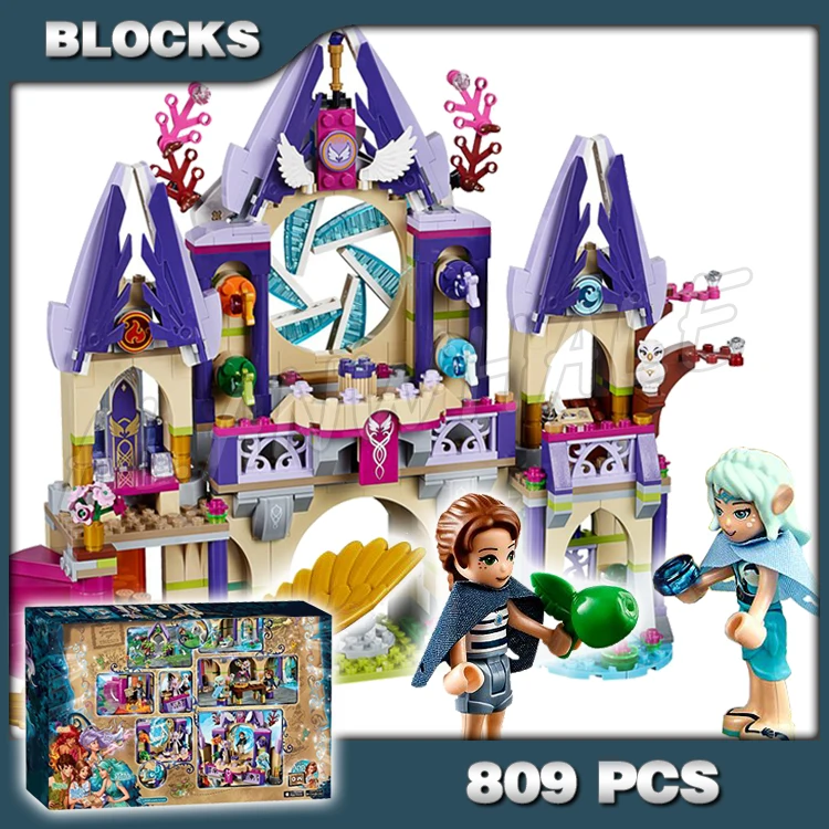 

809pcs Elves Skyra's Mysterious Sky Castle Naida Magic Fairy pegasi Pegasus 10415 Building Blocks Toy Compatible with Model