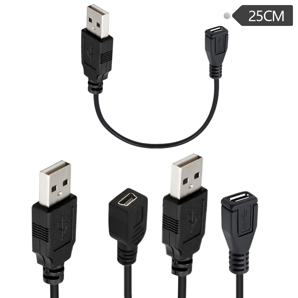 Micro/Mini 5P Женский USB 2.0 Жесткий диск Цифровая камера Телефон Кабель для передачи