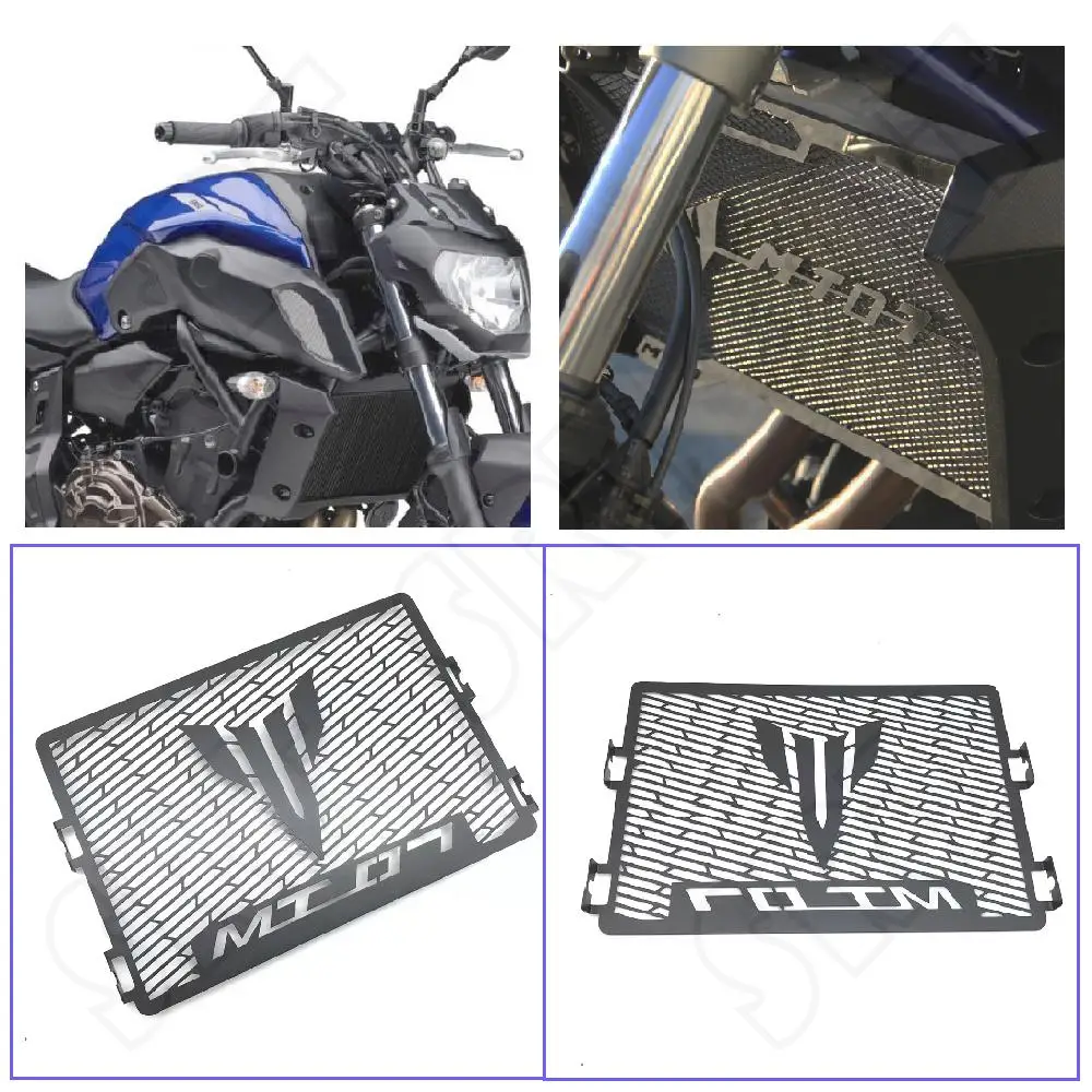 

For YAMAHA MT 07 MT07 MT-07 FZ-07 2015 2016 2017 2018 2019 2020 Motorcycle Engine Radiator Grille Guard Cooler Protector Cover