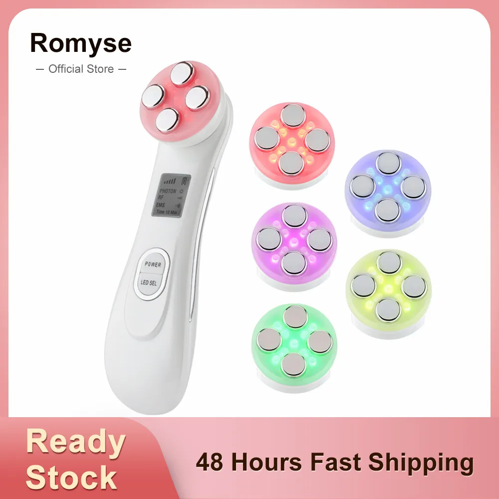 

RF Radio Frequency LED Photon Face Lifting Device EMS Microcurrent Skin Rejuvenatio Anti-Wrinkle Facial Skin Care Beauty Machine