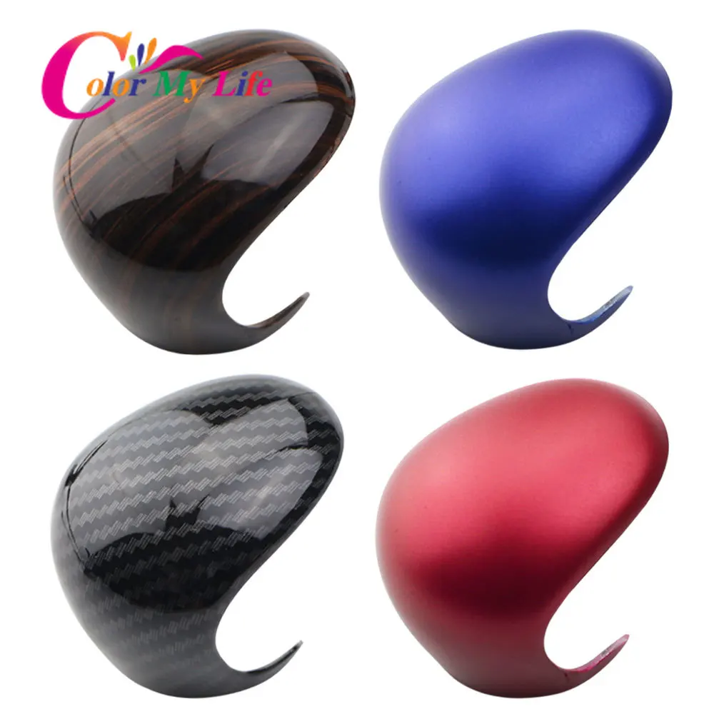 Color My Life for Toyota C-HR CHR 2016 - 2023 AT ABS Car Shift Knob Protection Cover Gear Head Shift Collars Accessories