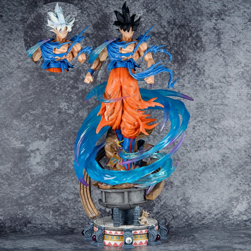 Фото 50 см Dragon Ball: Xxl Масштаб Mastered Ultra Instinct Goku - Yunqi Edition Аниме Фигурка Модель Статуя Коллекция Украшение Рабочего Стола №1