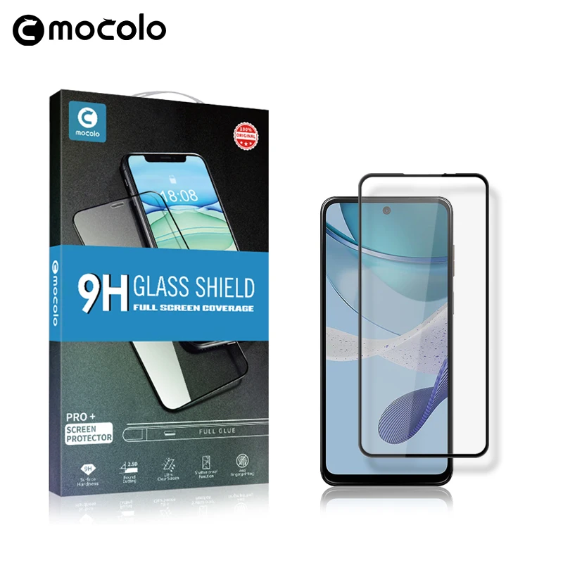 

Для Moto G53 Защитная пленка для экрана Mocolo полностью приклеенная клейкая Олеофобная пленка из закаленного стекла для Motorola Moto G53 Защитная пленка для экрана