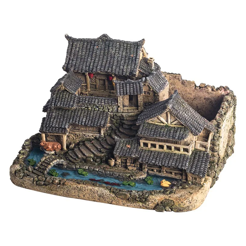 

Сад с керамическими цветочными горшками, цветочные горшки для сочных растений, гибкие украшения для бонсая, ретро, китайский стиль, украшение для стола