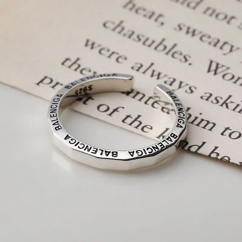 

New 2022 Simple Letter Ring Design Sense High-end Retro Ring Cold Wind Temperament Jewelry